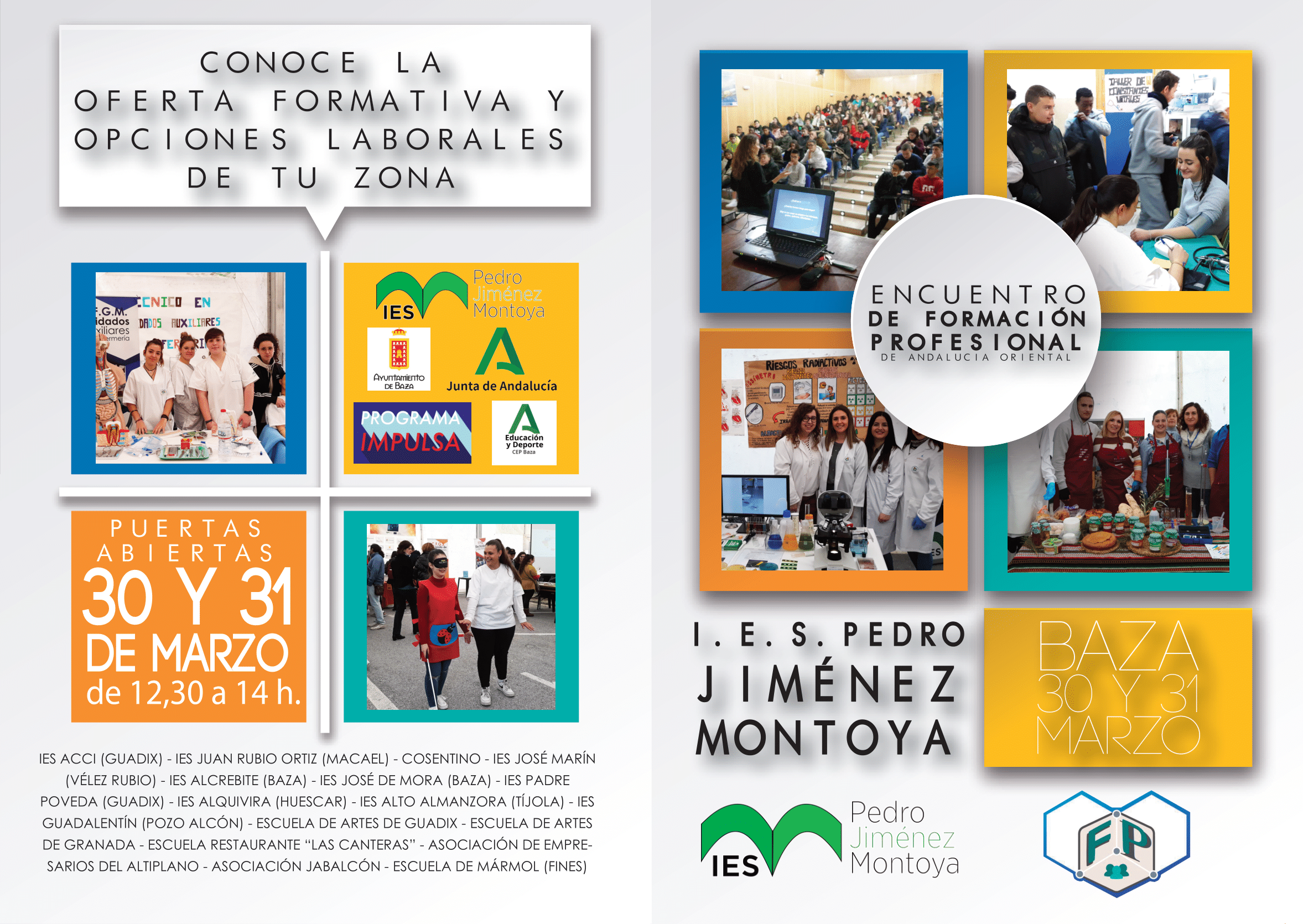 El IES Pedro Jiménez Montoya organiza y acoge el III Encuentro de Formación Profesional del norte de Andalucía Oriental