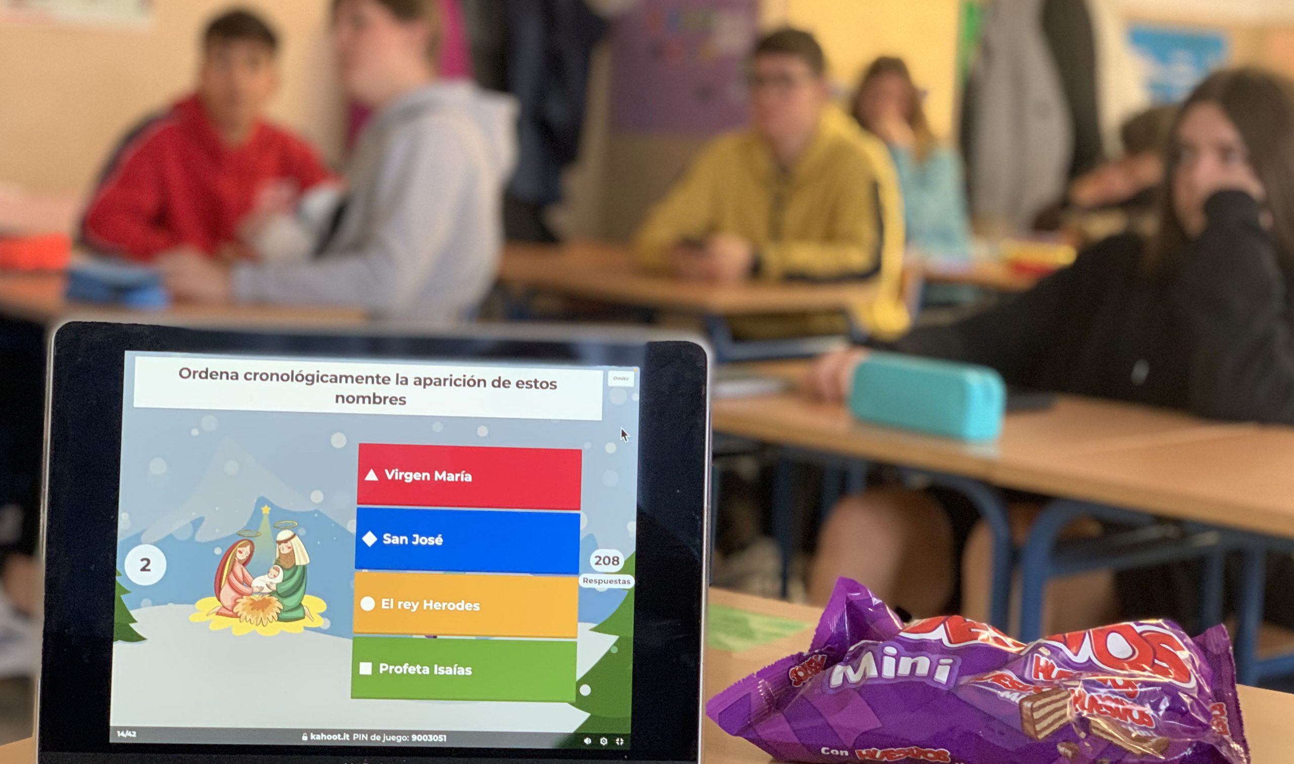 III Kahoot Intercentros Nacional Navideño en clase de Religión