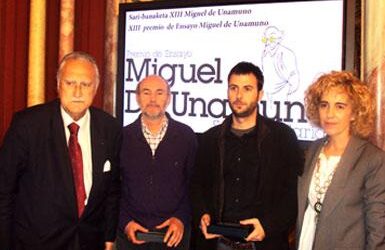 Un profesor del IES Pedro Jiménez Montoya gana el XIII Premio “Miguel de Unamuno” de Ensayo convocado por el Ayuntamiento de Bilbao
